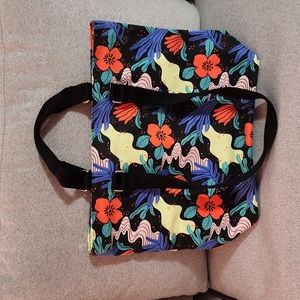 Cool Flower Fabric/Canvas Tote Shoulder Bag